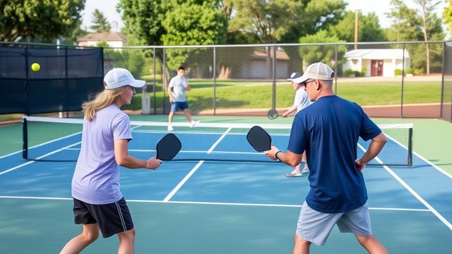 Four adults enjoying pickleball activities in Austin, highlighting community sports fun.