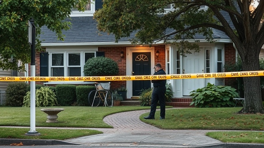 North Houston crime stories: home burglary safety at a crime scene.