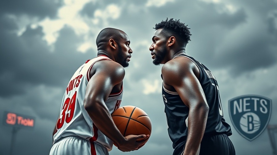 Intense NBA game analysis of Rockets vs Nets with vivid, dynamic action.