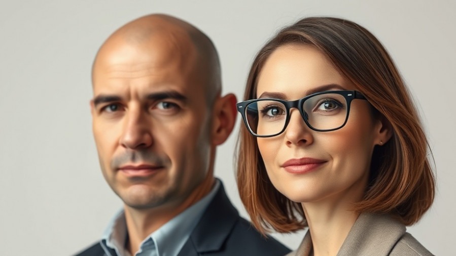 Photorealistic portrait of Texas elections 2026 candidates Colin Allred and Julie Johnson.