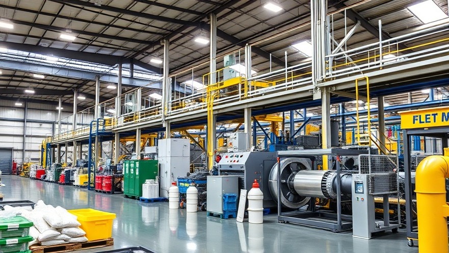 Texas economy: plastics production plant contributing to local industry.