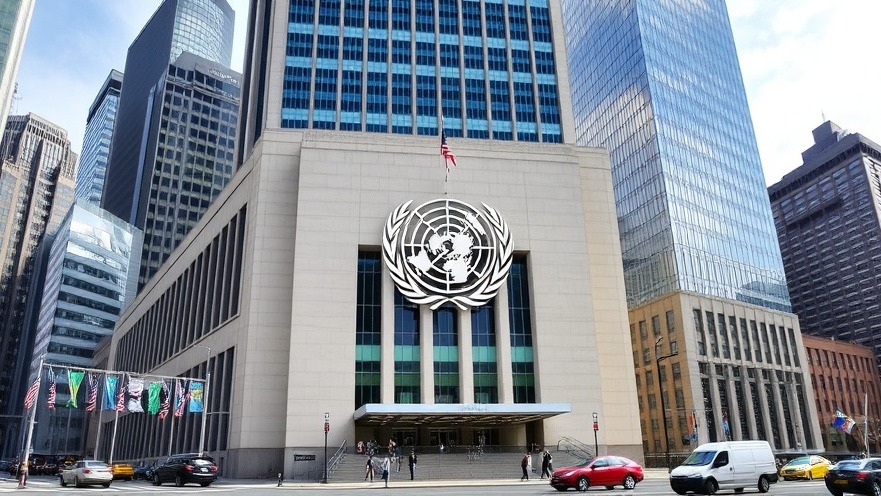 United Nations building in NYC, a hub for national political news and U.S. government news.