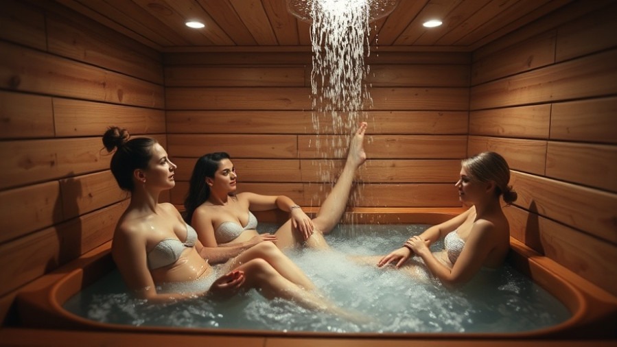 Women enjoying a sauna bath as a stress relief strategy for holistic wellness.