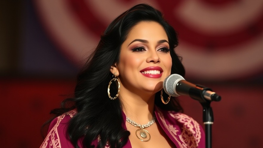 Art of Tejano star Selena Quintanilla Pérez, celebrating cultural preservation in San Marcos.