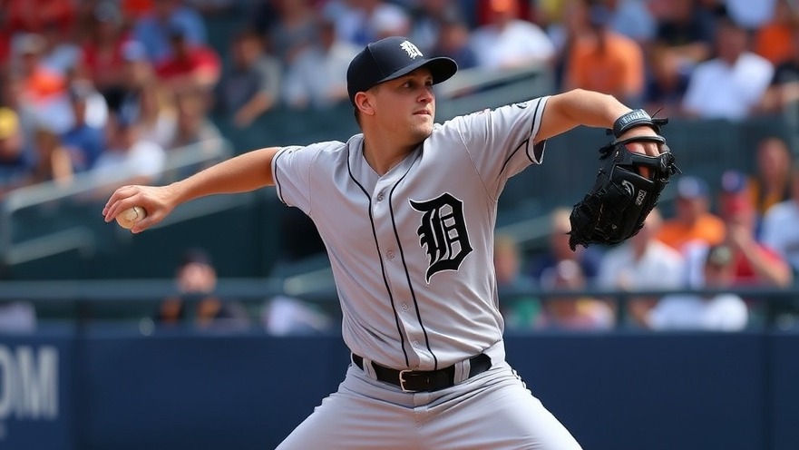 Detroit Tigers pitcher showcasing MLB roster moves and updates.