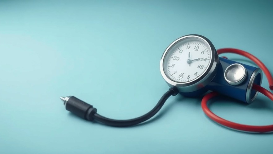 Concept image of blood pressure related to stress management tips for healthy living in Houston.