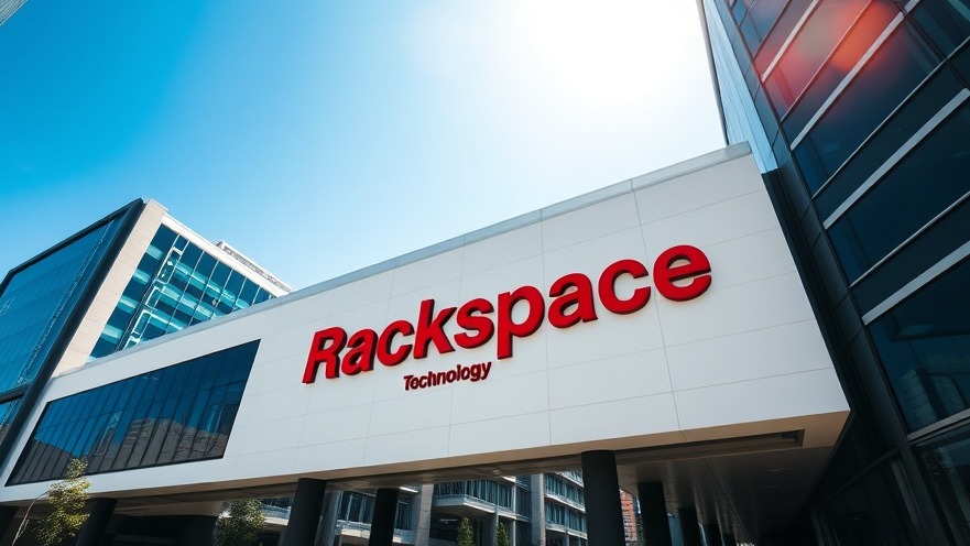 Modern Rackspace Technology building in San Antonio, showcasing local business updates.
