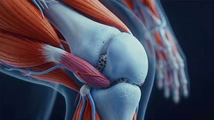 Solutions for knee pain with illustration and expert advice.