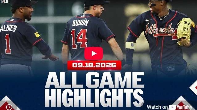 Braves clinch postseason spot with players celebrating on field
