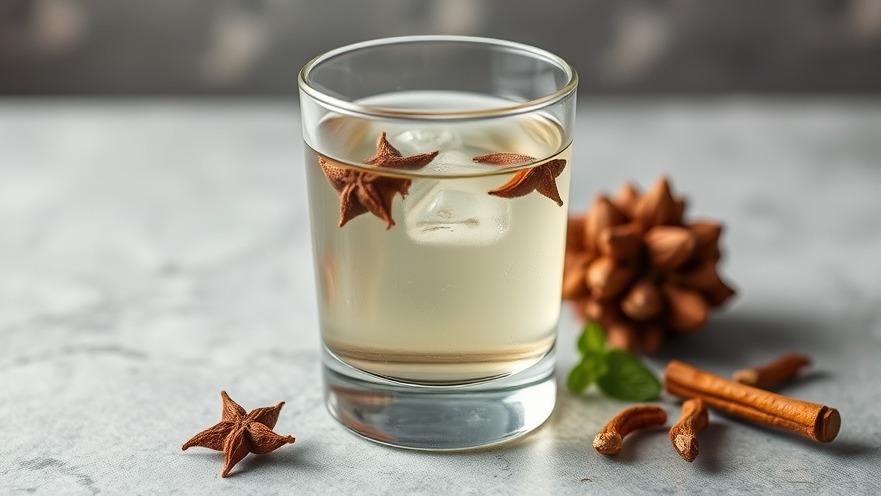 Refreshing glass of clove water promoting healthy living in Austin