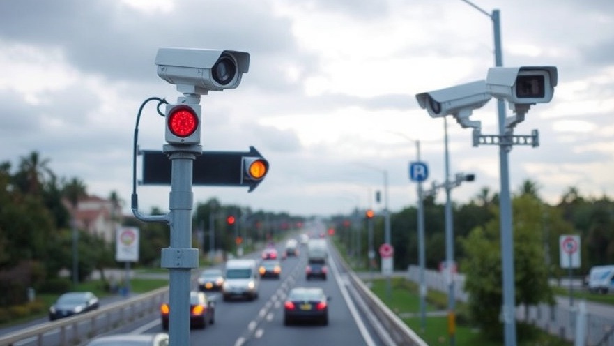 Smart traffic management with traffic cameras for Houston World Cup traffic.