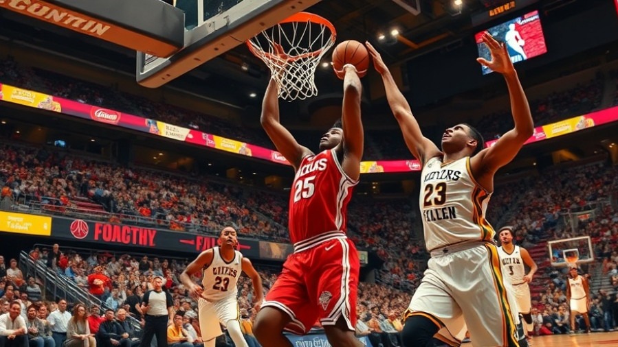 Thrilling basketball highlights featuring top players in dynamic dunk action.