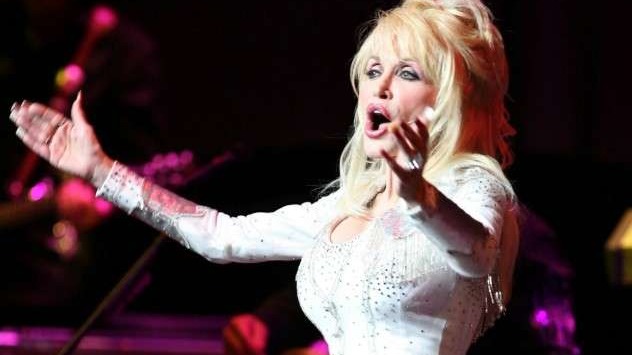 Renaming Nashville airport after Dolly Parton, joyful performance and airport at night.