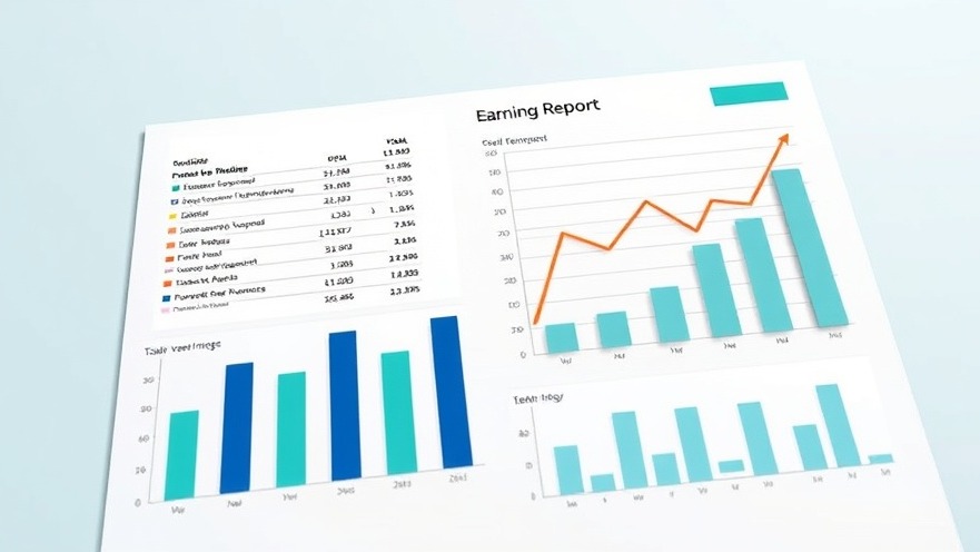 Conceptual financial earnings report showcasing company performance and insights.