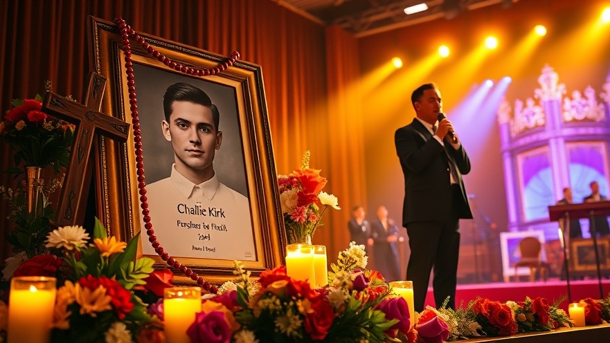 Emotional memorial for Charlie Kirk amid late-night television programming's media shift.