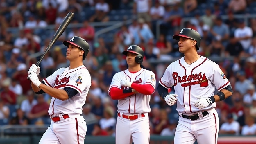 Atlanta Braves players celebrating MLB highlights and a thrilling victory.