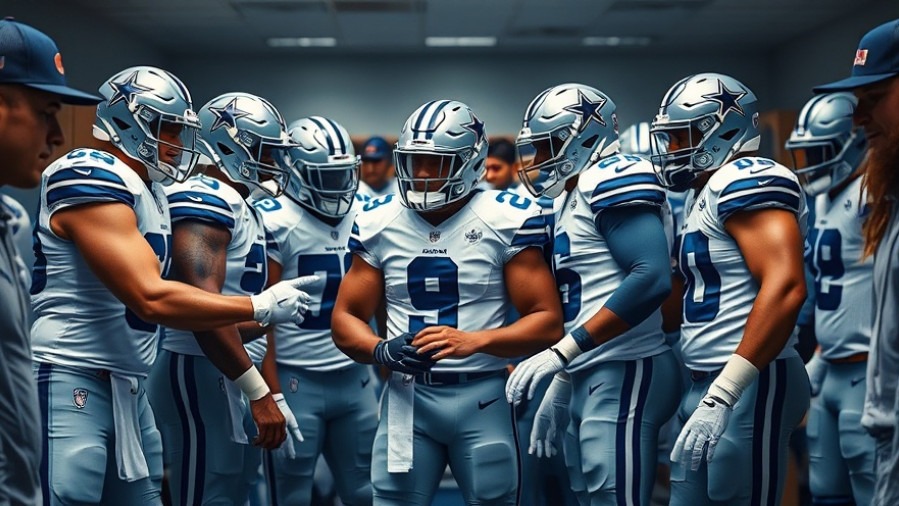 Dallas Cowboys passion shines in dynamic locker room camaraderie.