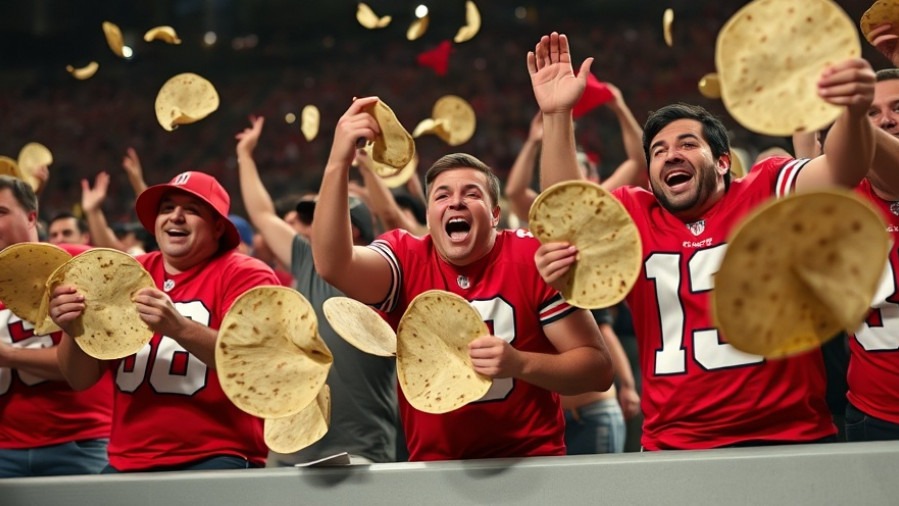 Texas Tech football fans tossing tortillas, highlighting college sports traditions and fan behavior safety.