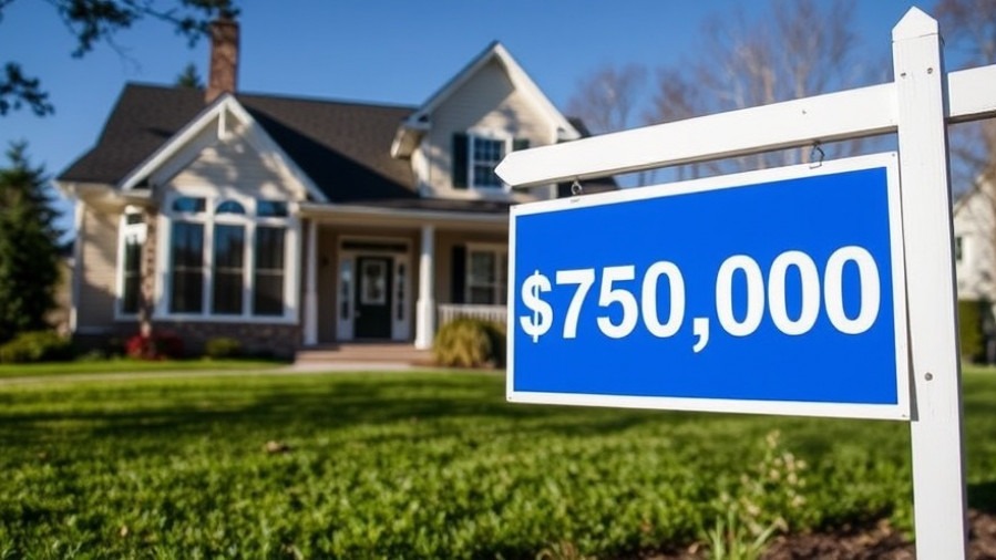 For sale sign in Central Austin, highlighting $750,000 home price amid local real estate trends.