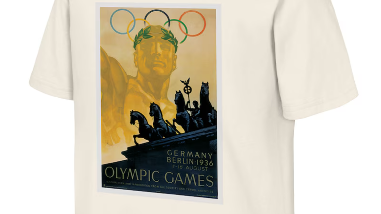 IOC sells out of controversial 1936 Berlin Olympics t-shirts against snowy Olympic rings