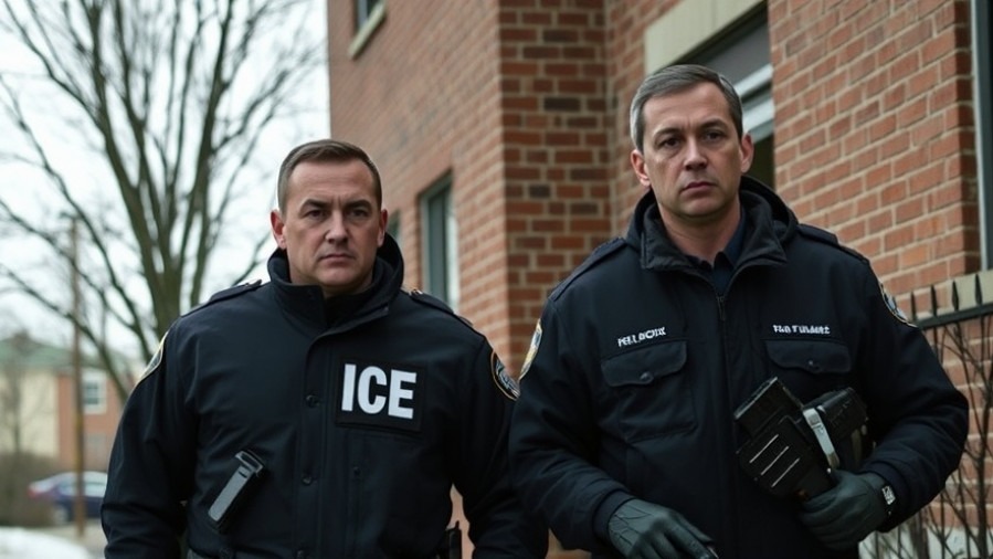 Illinois lawmakers discuss courthouse safety amid ICE presence in suburban winter setting.