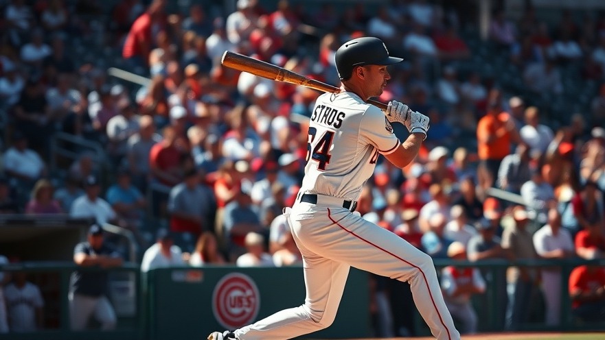 Astros batter in action during Cubs lineup changes, capturing MLB highlights.