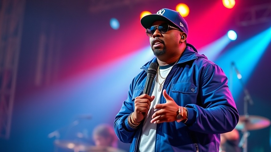 Ludacris live performance at San Antonio concerts, vibrant stage energy.