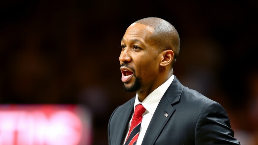 Portland Trail Blazers head coach Chauncey Billups amidst NBA trade rumors.