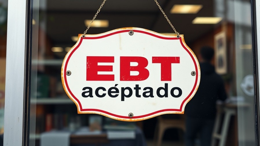 Vintage 'EBT aceptado' sign reflecting air travel delays and public health risks.