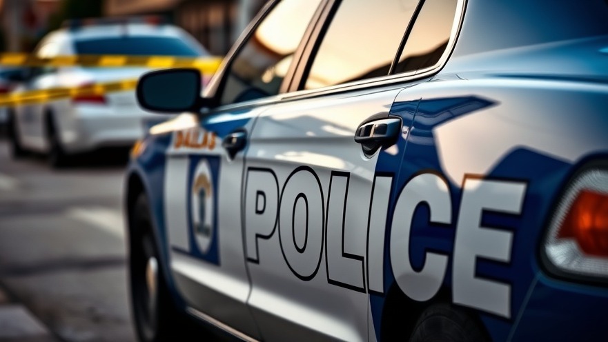 Photorealistic close-up of a Dallas police car, highlighting community safety amid Dallas news crime.