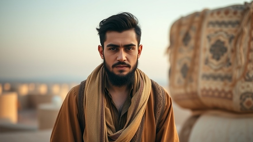 Modern Middle Eastern man symbolizing the fight for human rights in Iran.