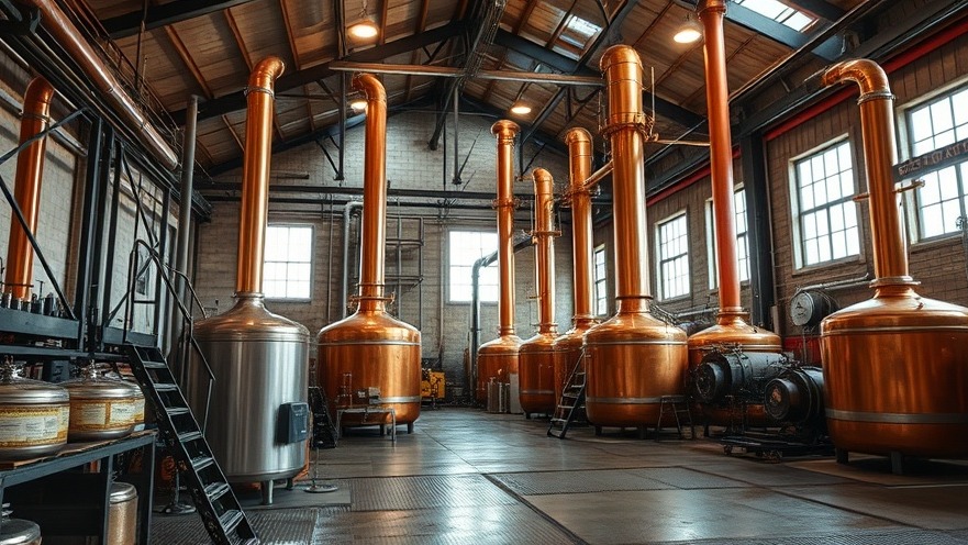 Inside a liquor distillery showcasing small business San Antonio entrepreneurs.