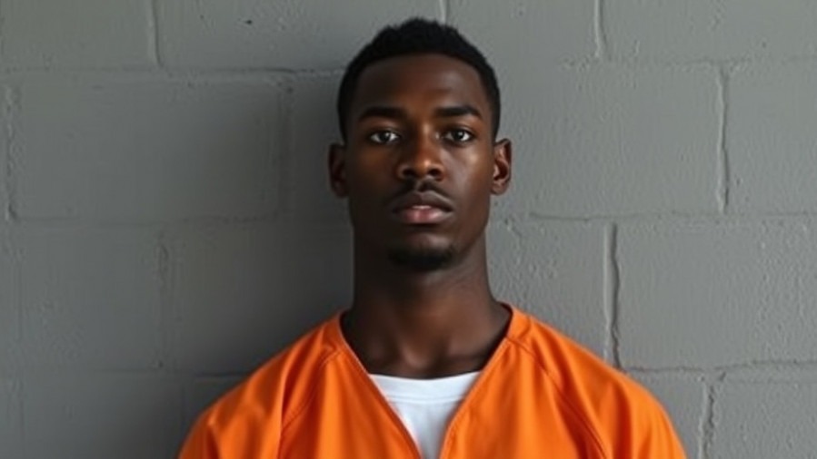 Young man in orange prison uniform, symbolizing breaking news in Austin.