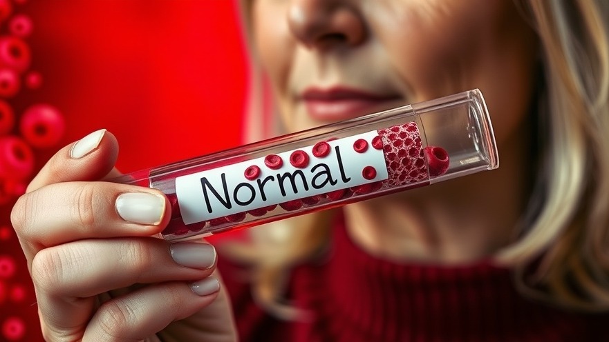 Close-up of a woman with a test tube on blood vessel health, highlighting preventive health in Austin.