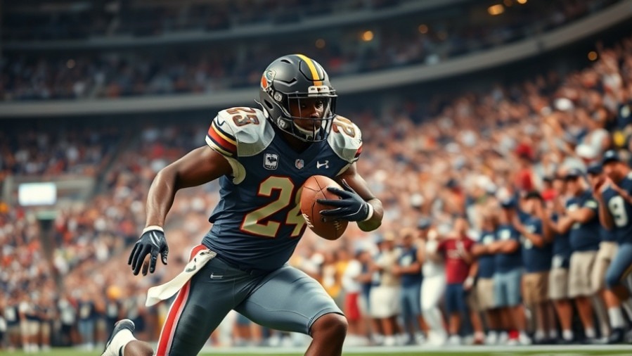 Dynamic action scene of Colorado Buffaloes player in Big 12 football, showcasing athletic skill.