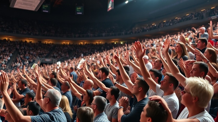 Cheering crowd in arena showcasing San Antonio Spurs highlights.
