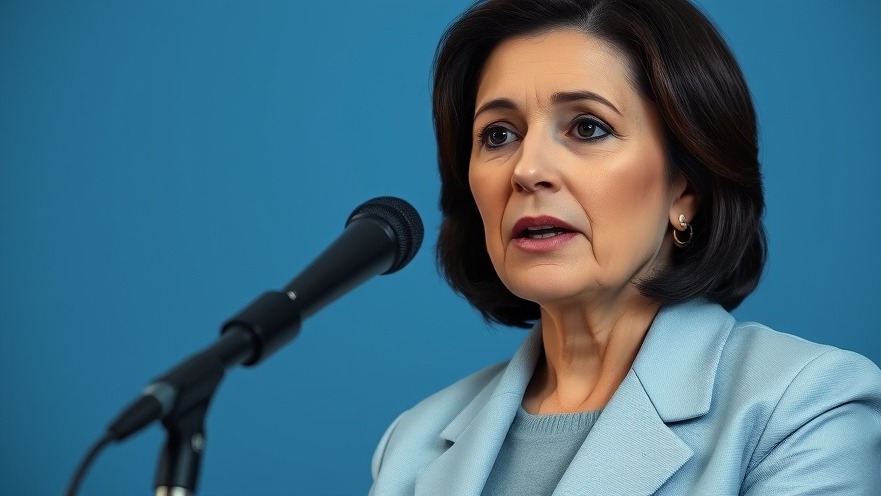Middle-aged woman advocates for sexual abuse claims and legislative action.
