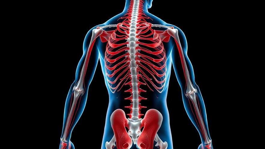 Illustration of muscles and ligaments highlighting collagen benefits for skin health and joint support.