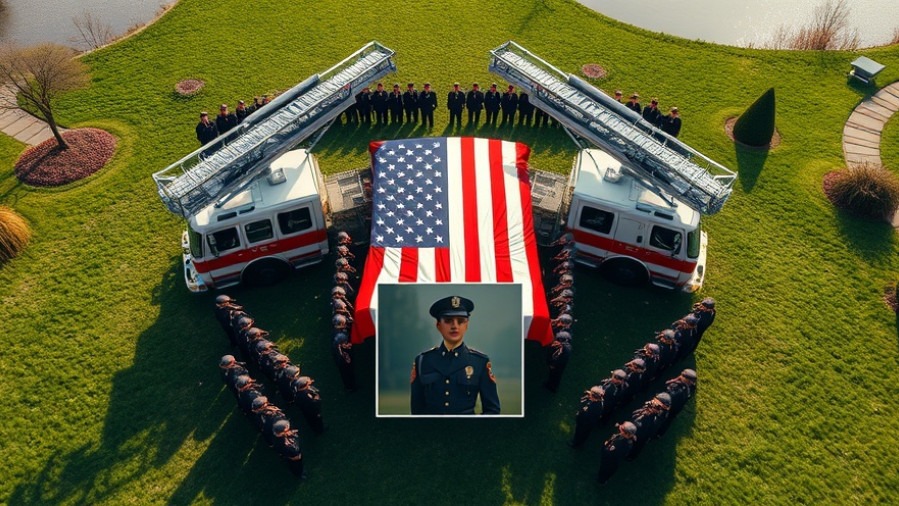 Firefighter funeral procession honoring fallen comrade, emphasizing cancer prevention firefighters tribute.