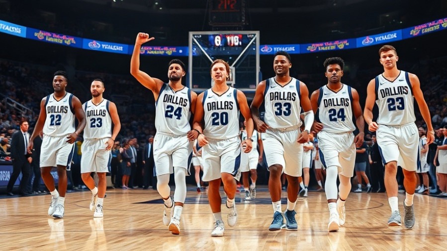 Dallas Mavericks players celebrating NBA highlights after victory over Sacramento Kings