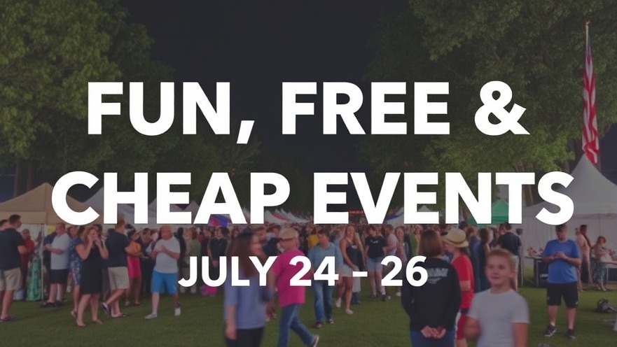 Explore fun, free events in Houston from July 24-26, 2023.