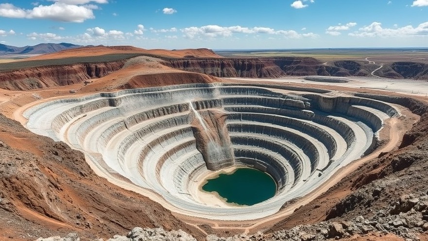 Open pit mining showcasing the impact on China U.S. relations and national security news.