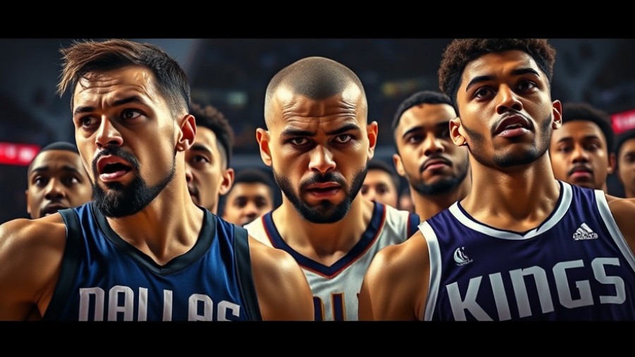 Intense NBA game highlights: Mavericks vs. Kings with dynamic player performances.