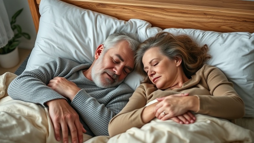 Senior couple peacefully sleeping, showcasing natural sleep remedies for older adults.