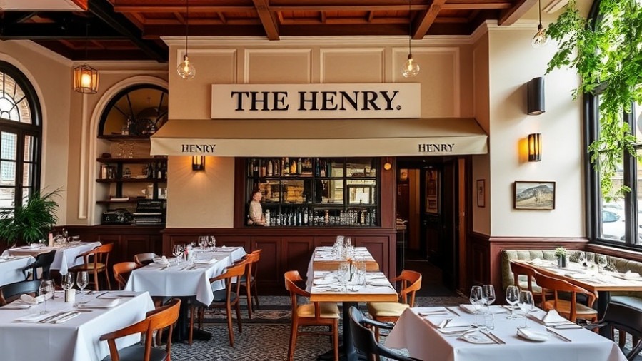 The Henry restaurant in Houston, showcasing the vibrant American dining scene.