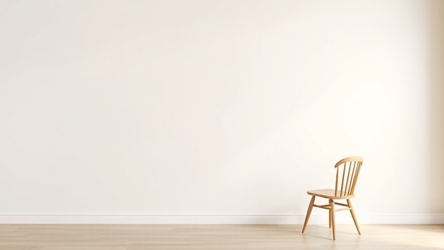 Mindfulness exercises for seniors in a calming taupe room with a chair.