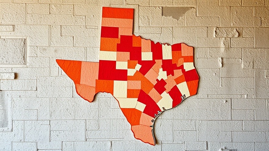 Texas redistricting map illustrating key areas for Texas politics news and elections 2025.
