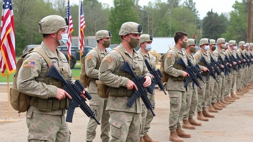 Tennessee National Guard troops supporting law enforcement for public safety in USA.