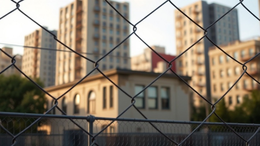 Photorealistic image of a chain-link fence, symbolizing militarization of cities amid federal interventions.