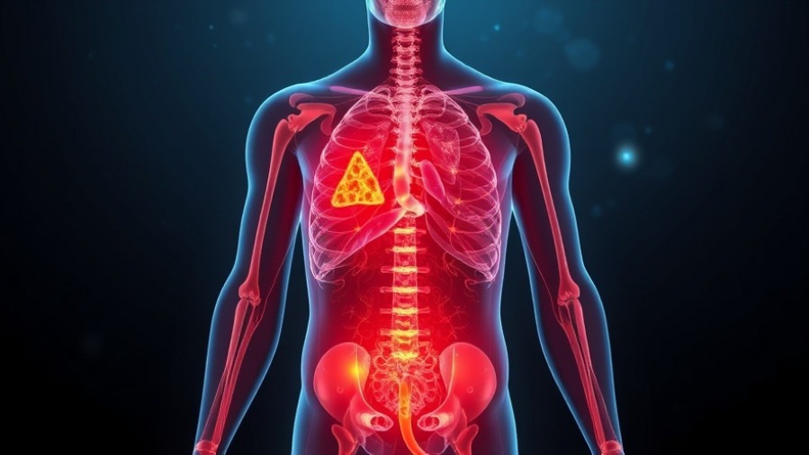Conceptual image depicting chronic inflammation in the body, highlighting immune system boosters.